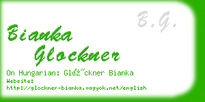 bianka glockner business card